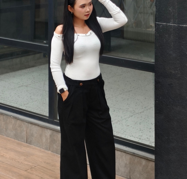 Sablex - QUẦN KAKI FORM ỐNG CONG – CHUẨN STREET STYLE CỰC CHẤT. có Size XS - XXL, dễ phối đồ, hack dáng
