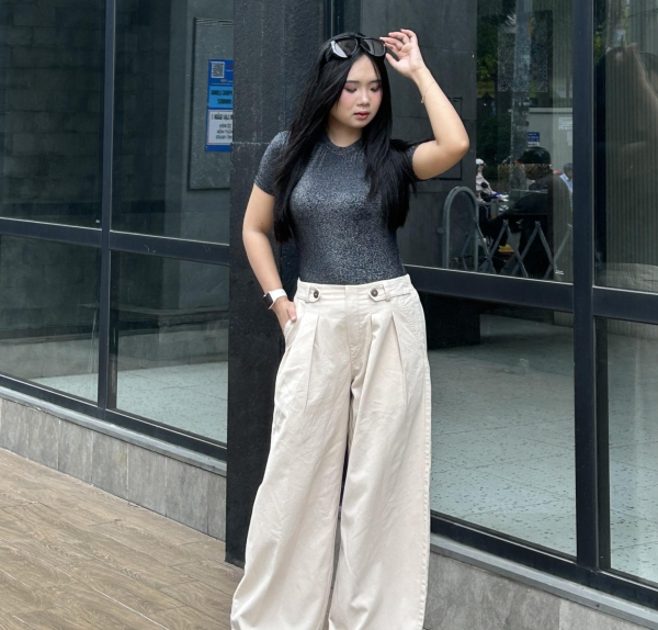 Sablex - QUẦN KAKI FORM ỐNG CONG – CHUẨN STREET STYLE CỰC CHẤT. có Size XS - XXL, dễ phối đồ, hack dáng