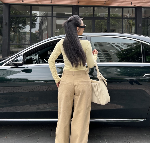Sablex - QUẦN KAKI FORM ỐNG CONG – CHUẨN STREET STYLE CỰC CHẤT. có Size XS - XXL, dễ phối đồ, hack dáng