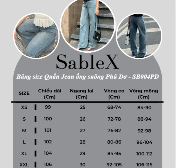 Quần Jean Ống Rộng 25cm Wash Phủ Bụi SableX Phù Hợp Cho Nam Và Nữ